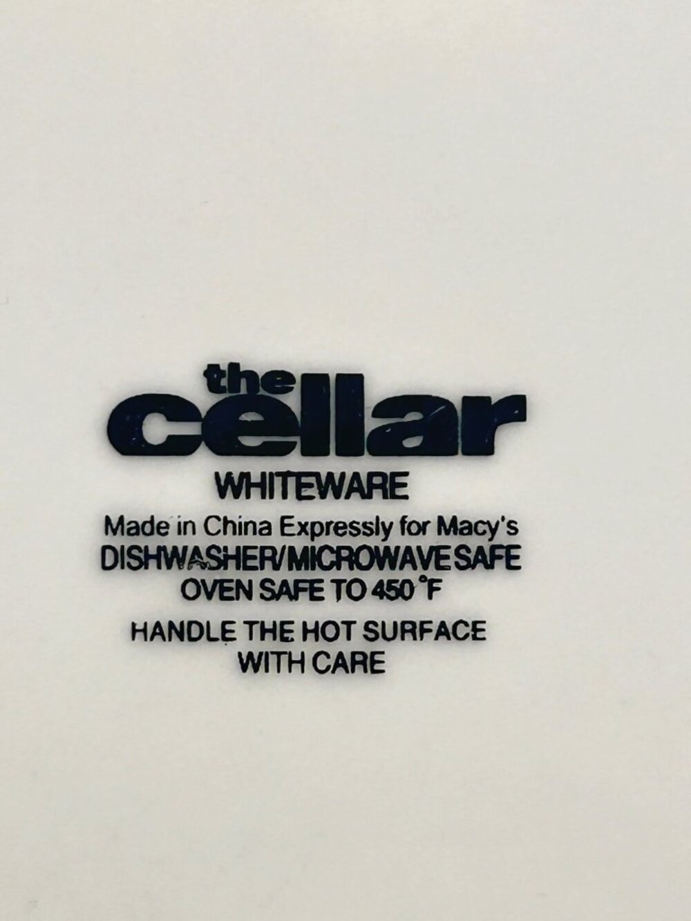 The Cellar Whiteware White Ceramic Rectangular Handled Serving Tray 18x14 Inches - Picture 3 of 5